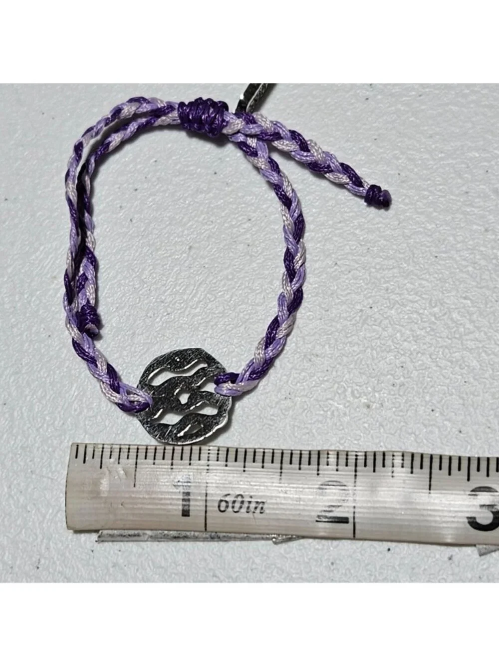 Samoas Bracelet Girl Scout Reward Handmade Cookie Charm Purple Braided Bracelet